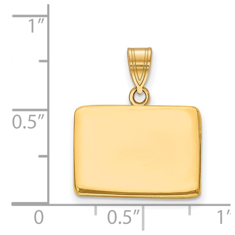 Gold Plated Sterling Silver/Gold Colorado State Pendant