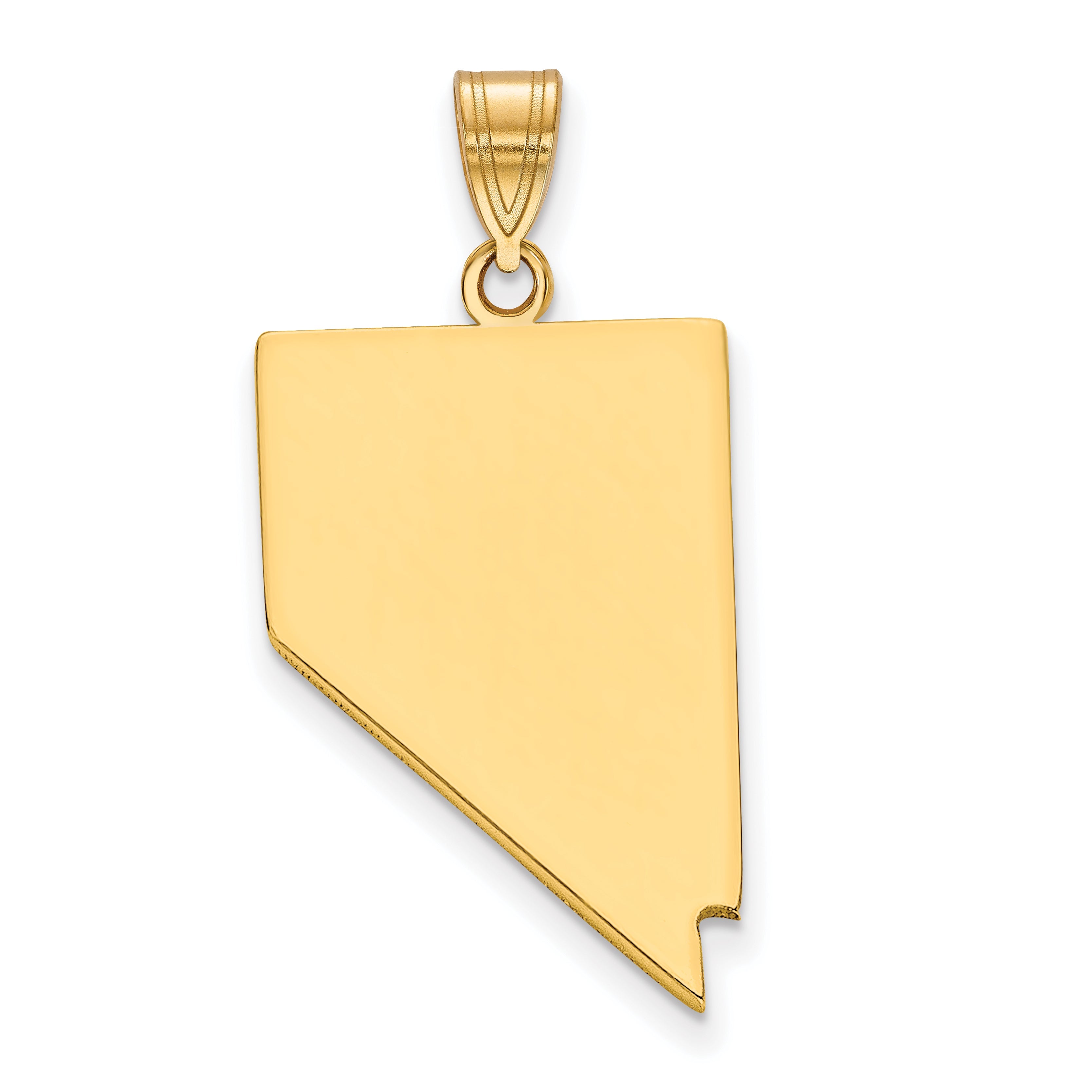 Gold Plated Sterling Silver/Gold Nevada State Pendant