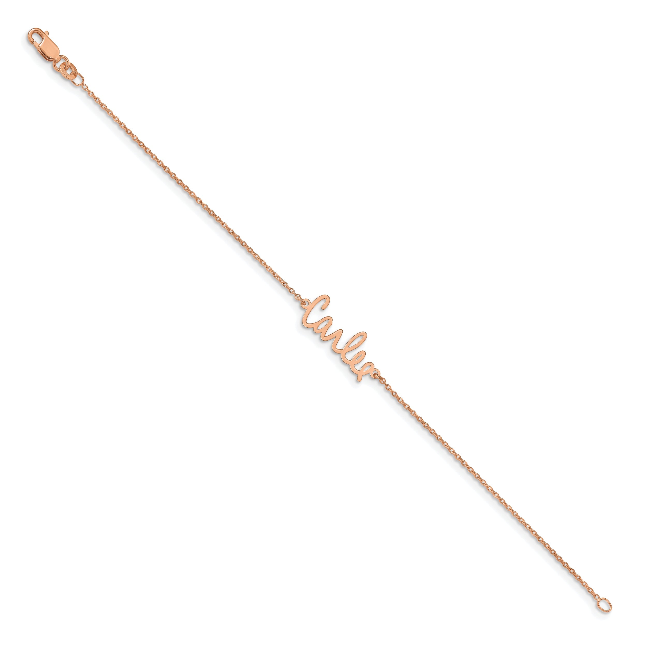 14K Rose Gold Signature Bracelet