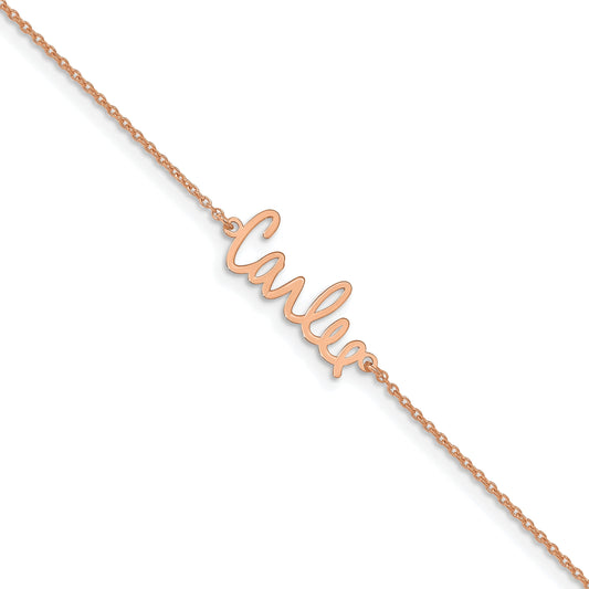 14K Rose Gold Signature Bracelet