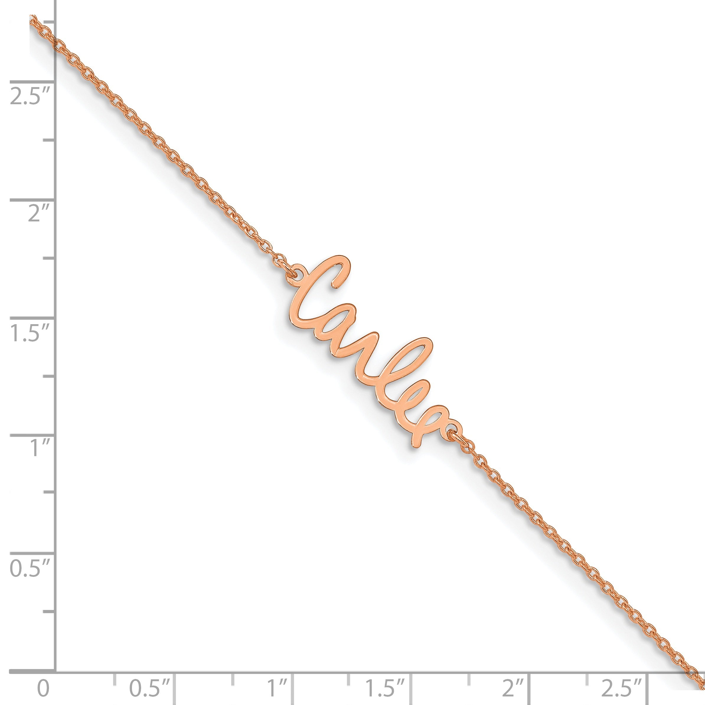 Rose Plated Sterling Silver/Rose Signature Bracelet