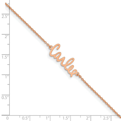 Rose Plated Sterling Silver/Rose Signature Bracelet