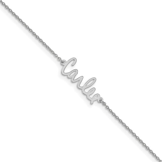 14K White Gold Signature Bracelet