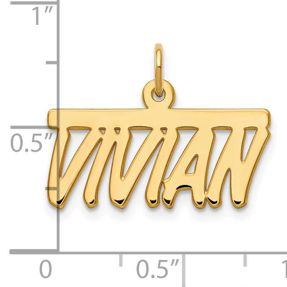Gold Plated Sterling Silver/Gold Top Bar Name Plate