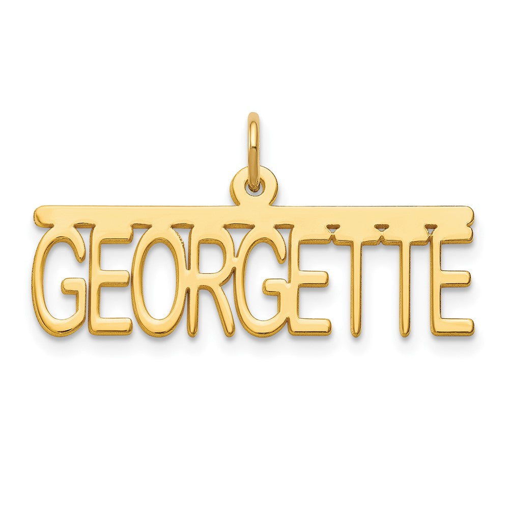 Gold Plated Sterling Silver/Gold Top Br Name Plate