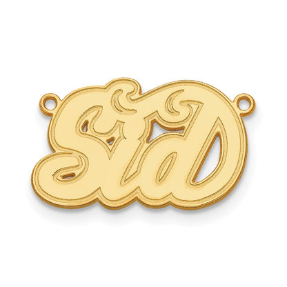 14K Rose Gold Etched Name Plates