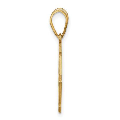 Gold Plated Sterling Silver/Gold Diamond Shape Monogram Pendant