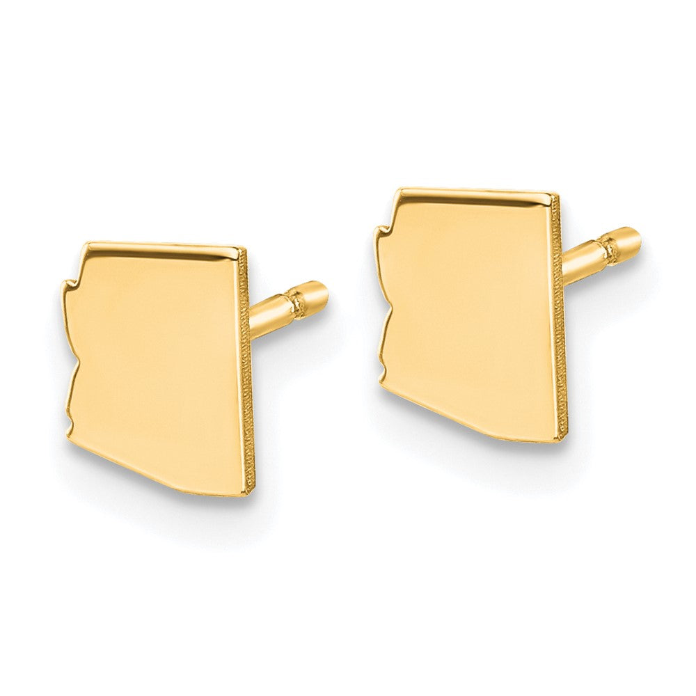 14K Yellow Gold 14Ky Arizona State Earrings