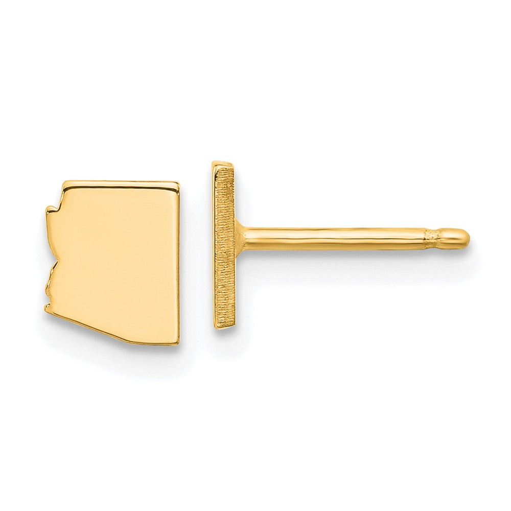 14K Yellow Gold 14Ky Arizona State Earrings