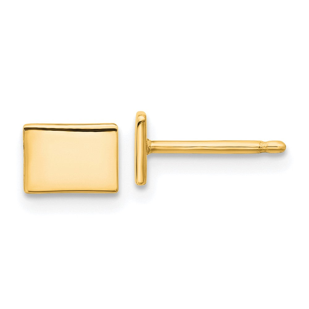 14K Yellow Gold 14Ky Colorado State Earrings