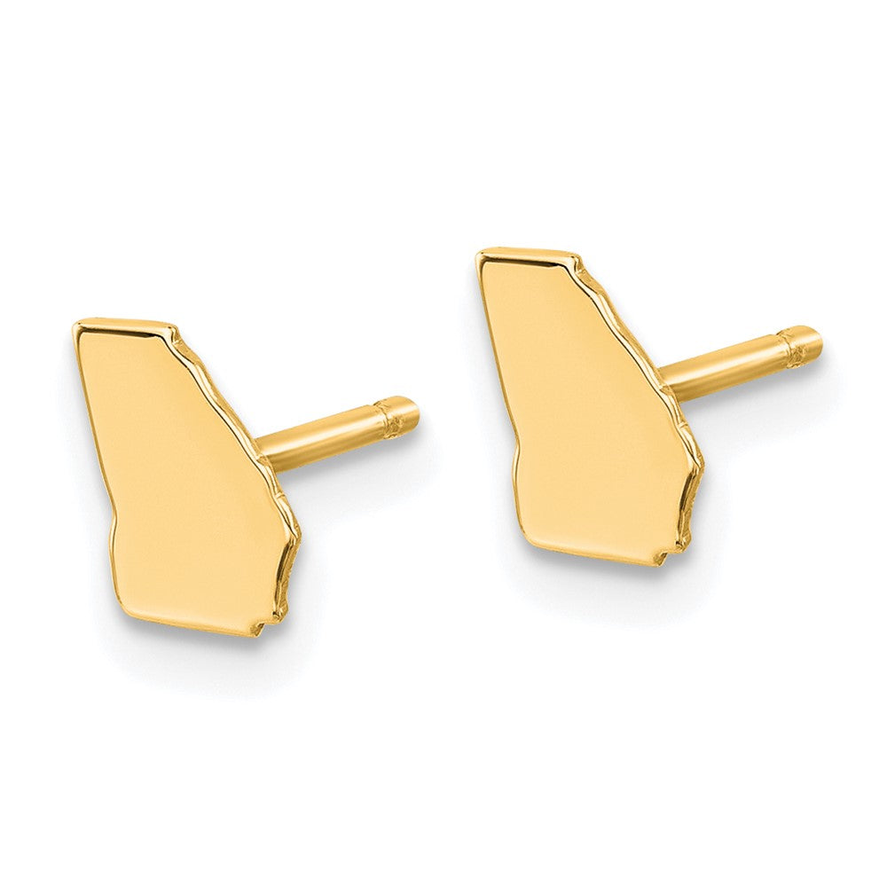 14K Yellow Gold 14Ky Georgia State Earrings