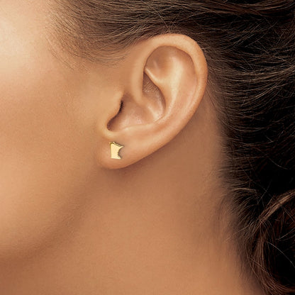 14K Yellow Gold 14Ky Minnesota State Earrings