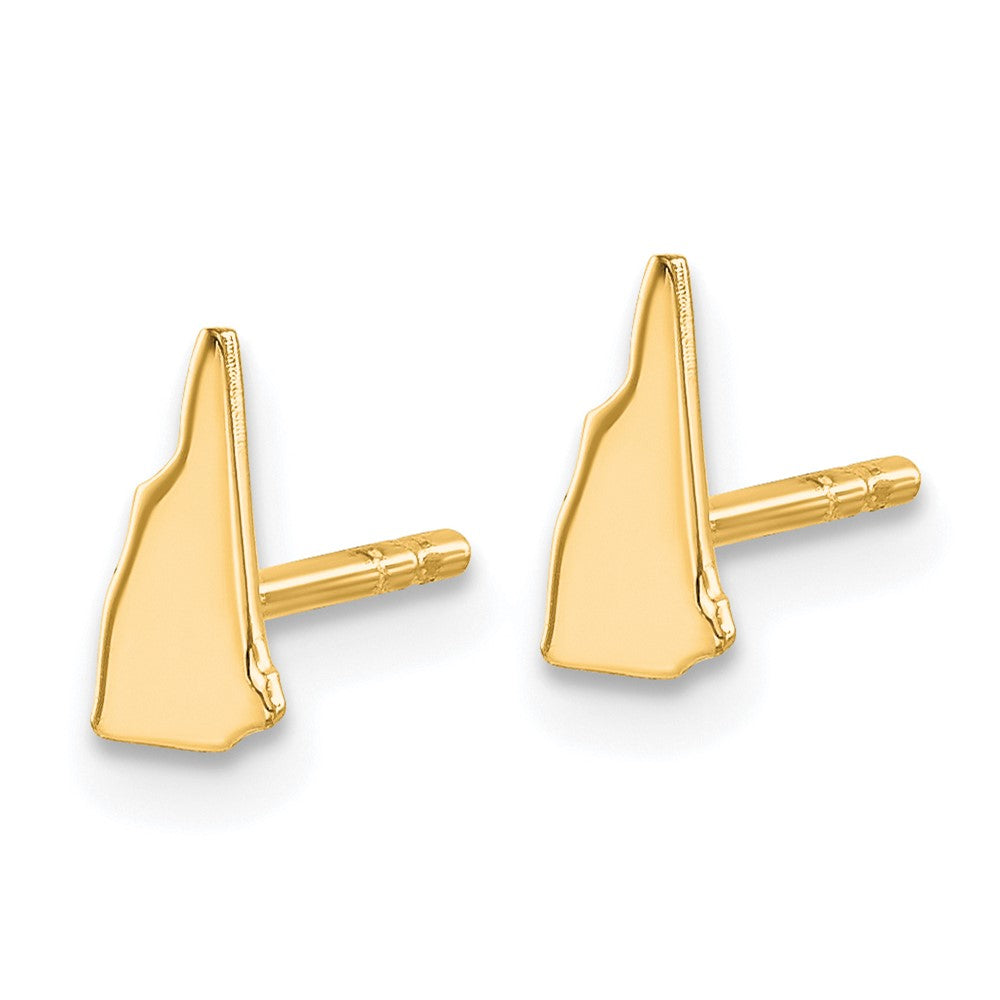 Gold Plated Sterling Silver/Gold New Hampshire State Earrings