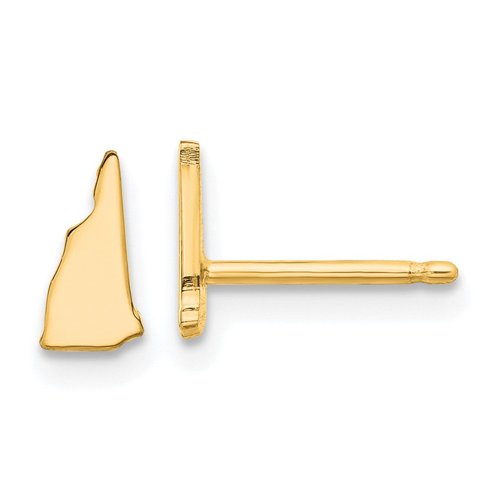 Gold Plated Sterling Silver/Gold New Hampshire State Earrings