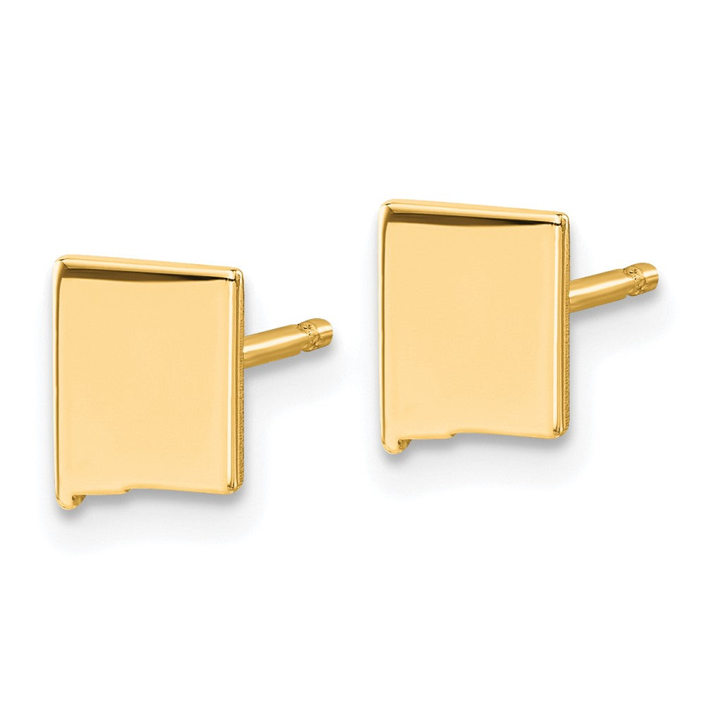 Gold Plated Sterling Silver/Gold New Mexico State Earrings