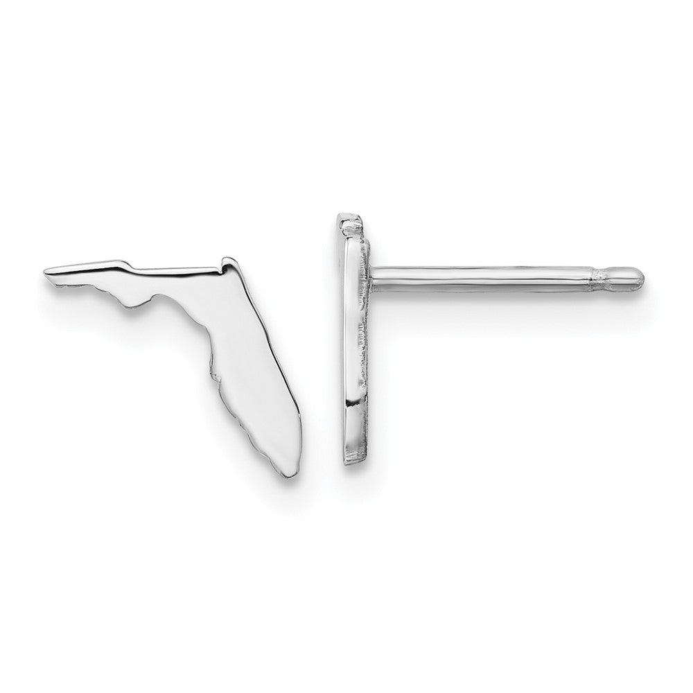 14K White Gold 14Kw Florida State Earrings