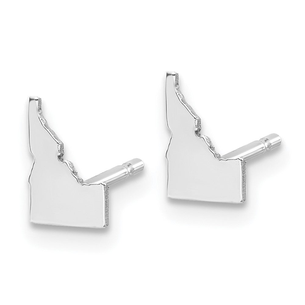 14K White Gold 14Kw Idaho State Earrings