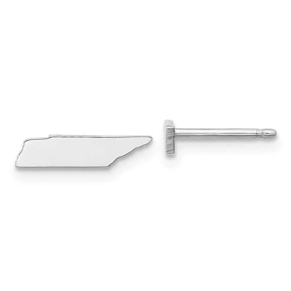 14K White Gold 14Kw Tennessee State Earrings