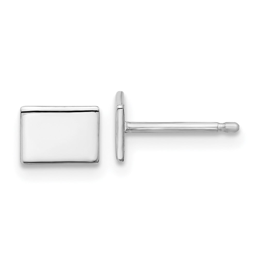 14K White Gold 14Kw Wyoming State Earrings