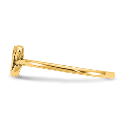Gold Plated Sterling Silver/Gold Script Or Block Font Double Initial Ring