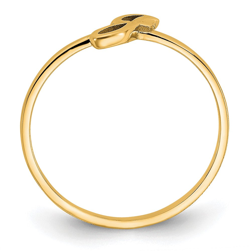 Gold Plated Sterling Silver/Gold Script Or Block Font Initial Ring