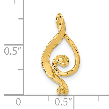 14K Yellow Gold 5.5mm White Round Freshwater Cultured Pearl A Diamond Pendant