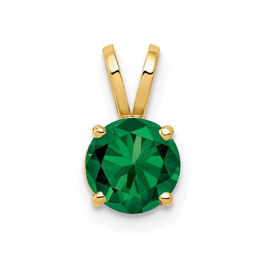 14K Yellow Gold 6mm Mount St. Helens pendant