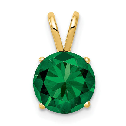 14K Yellow Gold 8mm Mount St. Helens pendant