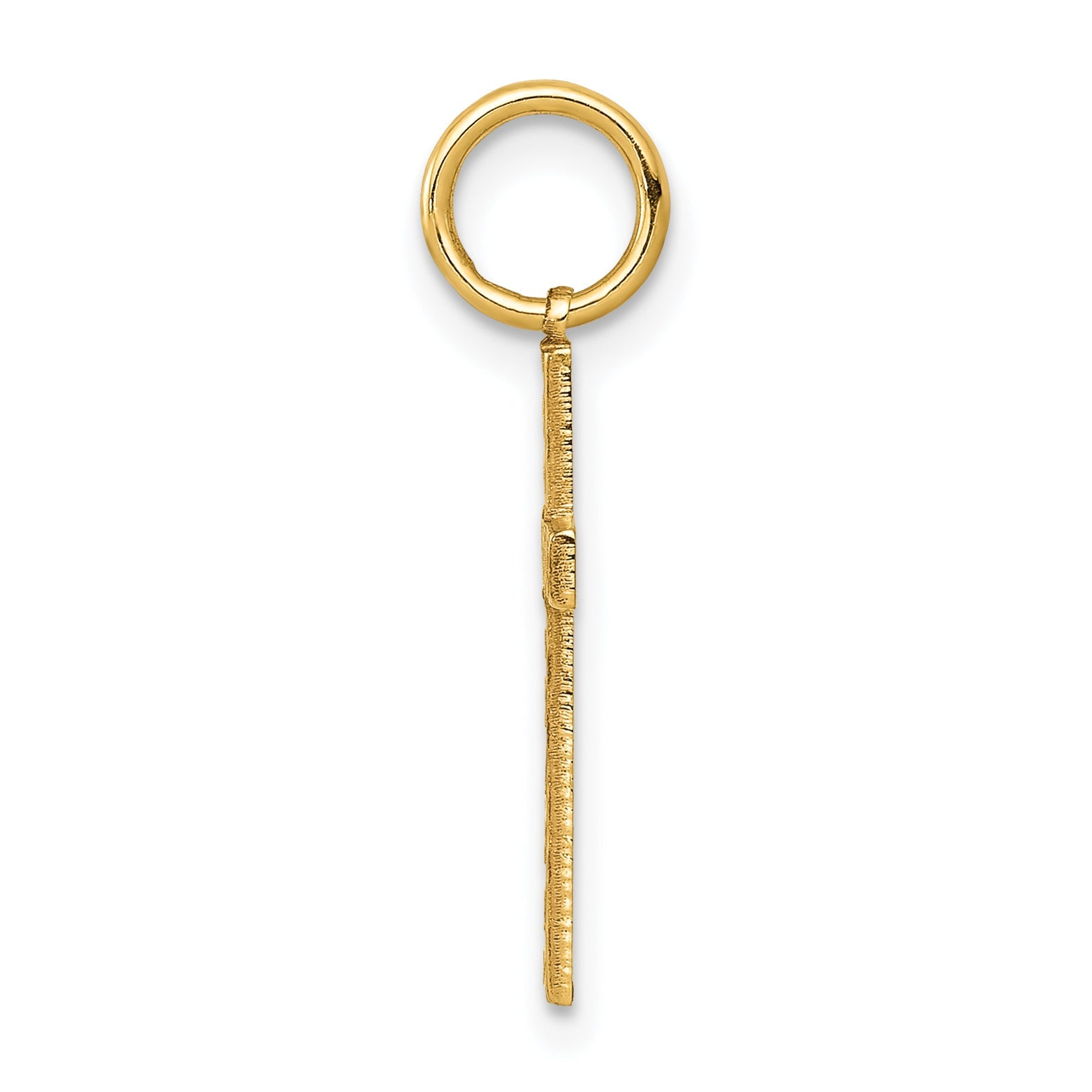 14k Yellow Gold 14K Laser Designed Cross Charm