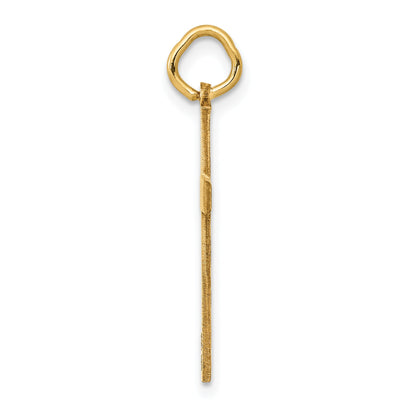 14k Yellow Gold 14K Laser Designed Cross Charm