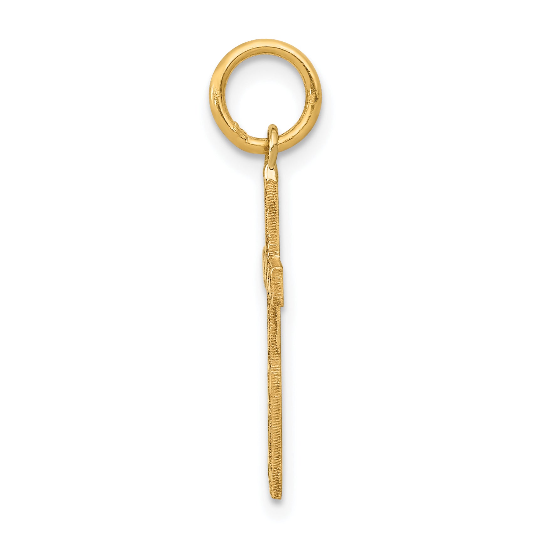 14k Yellow Gold 14K Laser Designed Cross Charm