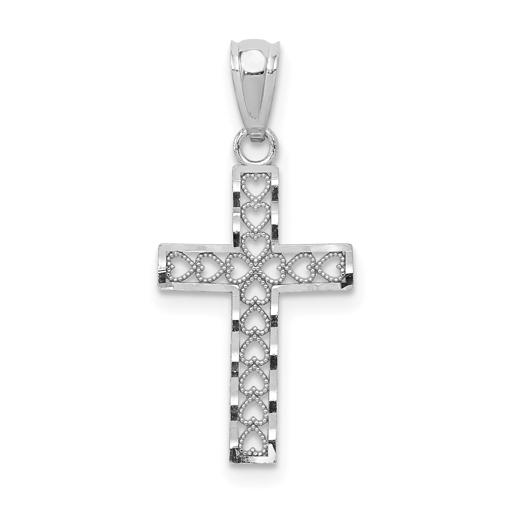 14k White Gold 14k White Gold Cross Pendant