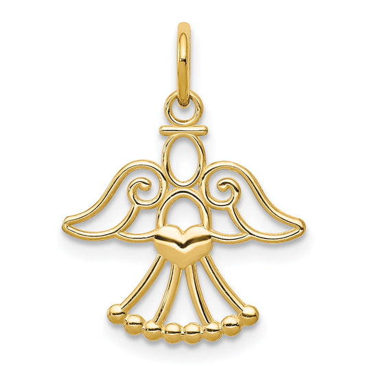 14k Yellow Gold 14k Angel Charm
