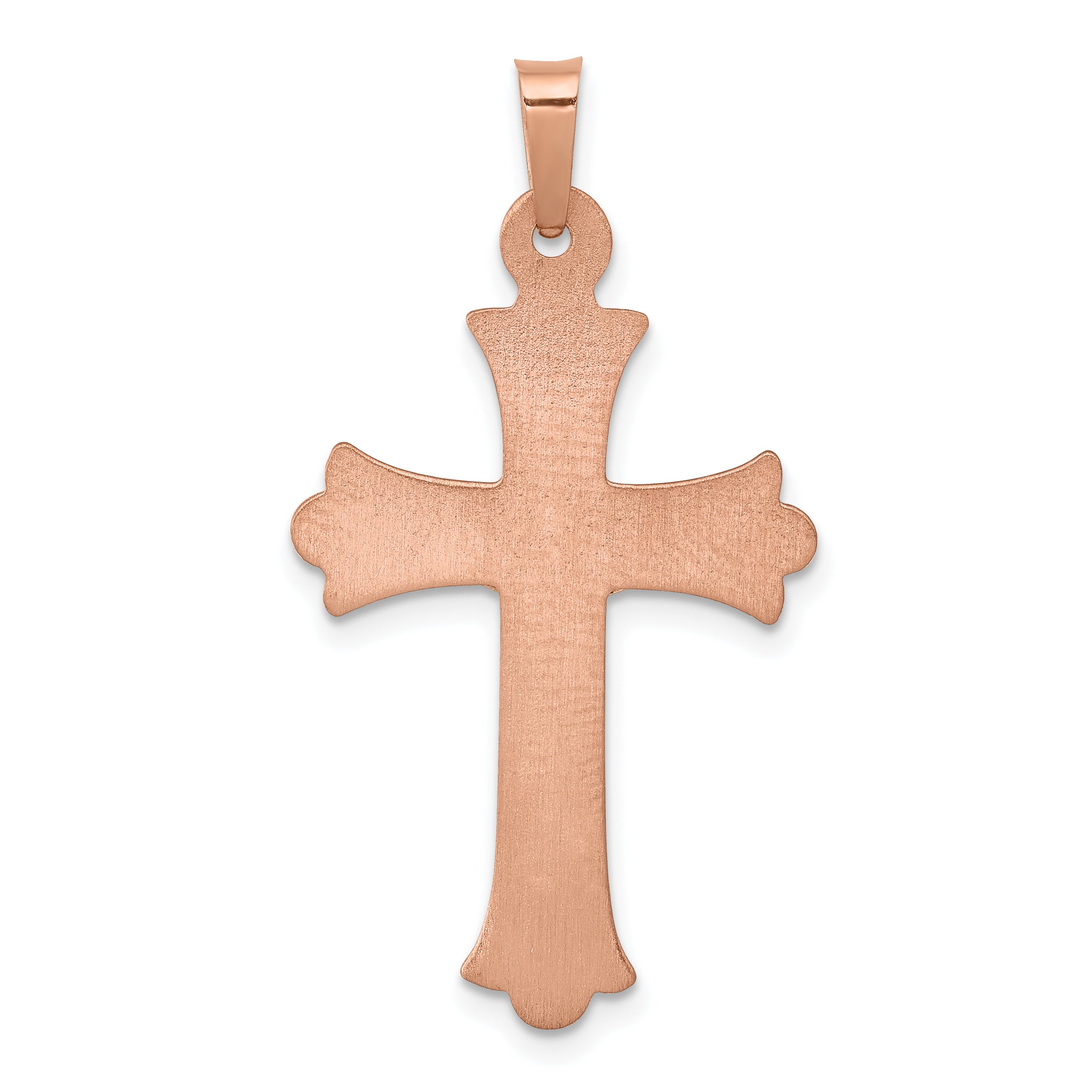 14k Two-tone 14k Two-tone Hollow Crucifix Pendant