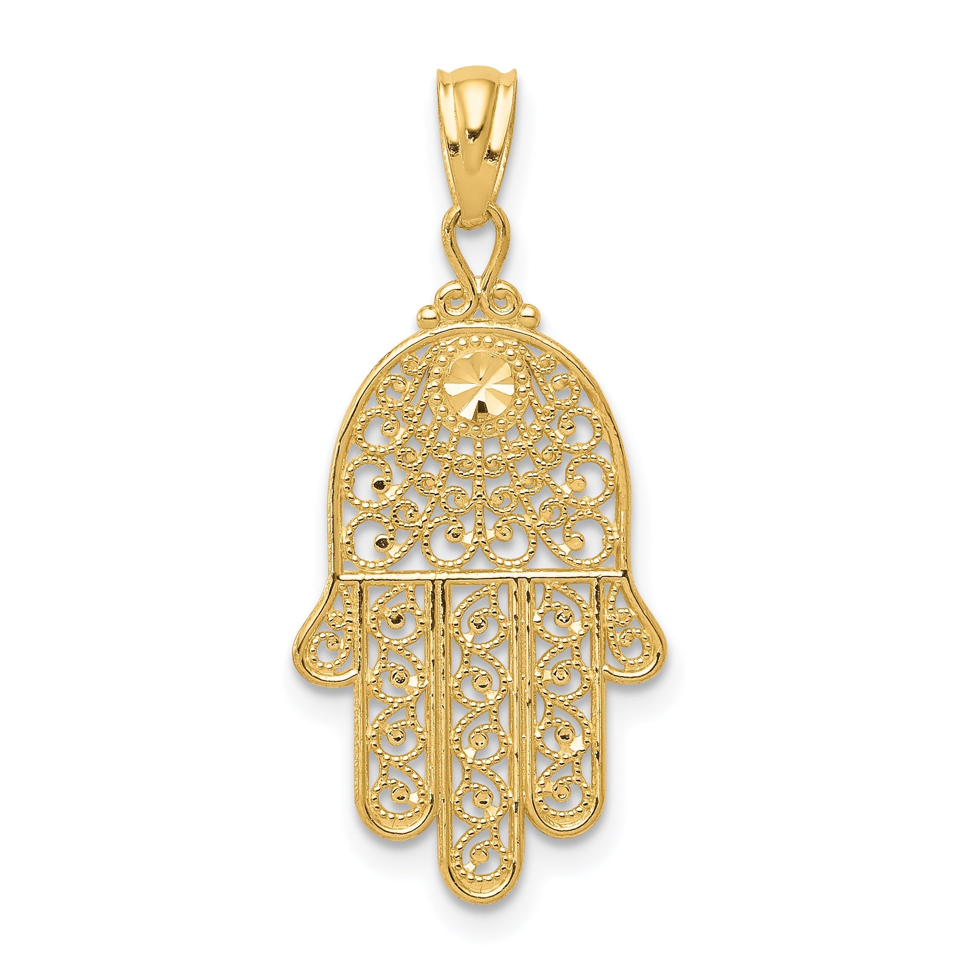 14k Yellow Gold 14k Yellow Gold Hand of God Pendant