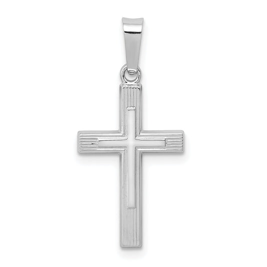 14k White Gold 14K White Gold Polished Latin Cross Pendant