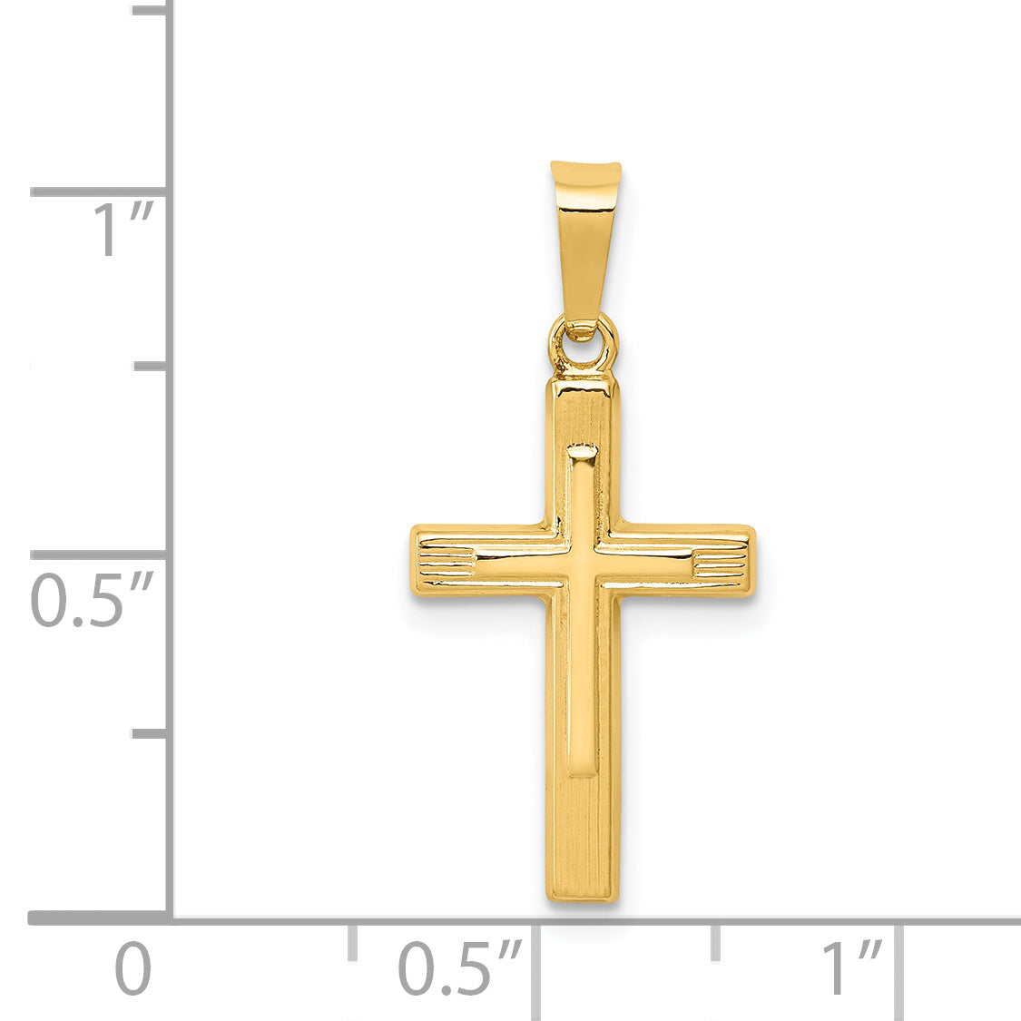 14k Yellow Gold 14k Polished Cross Latin Pendant