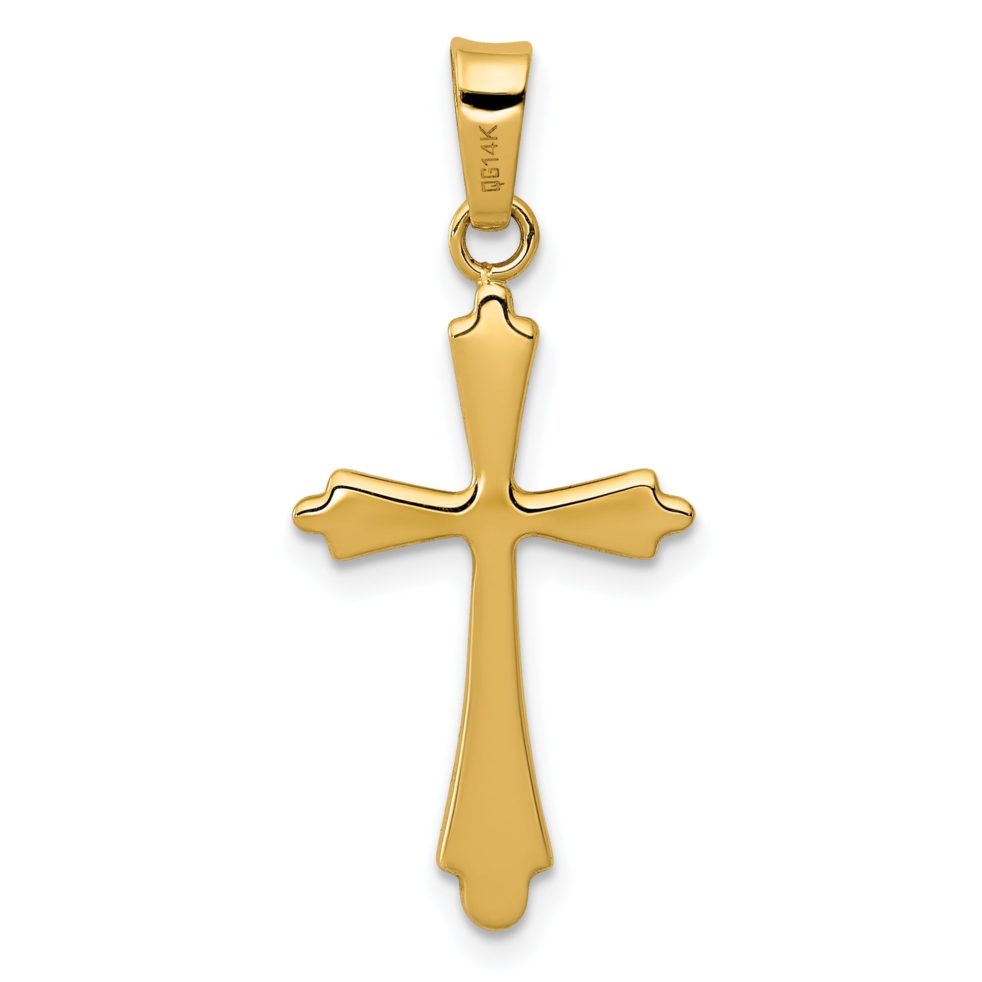 14k Yellow Gold 14k Polished Cross Pendant