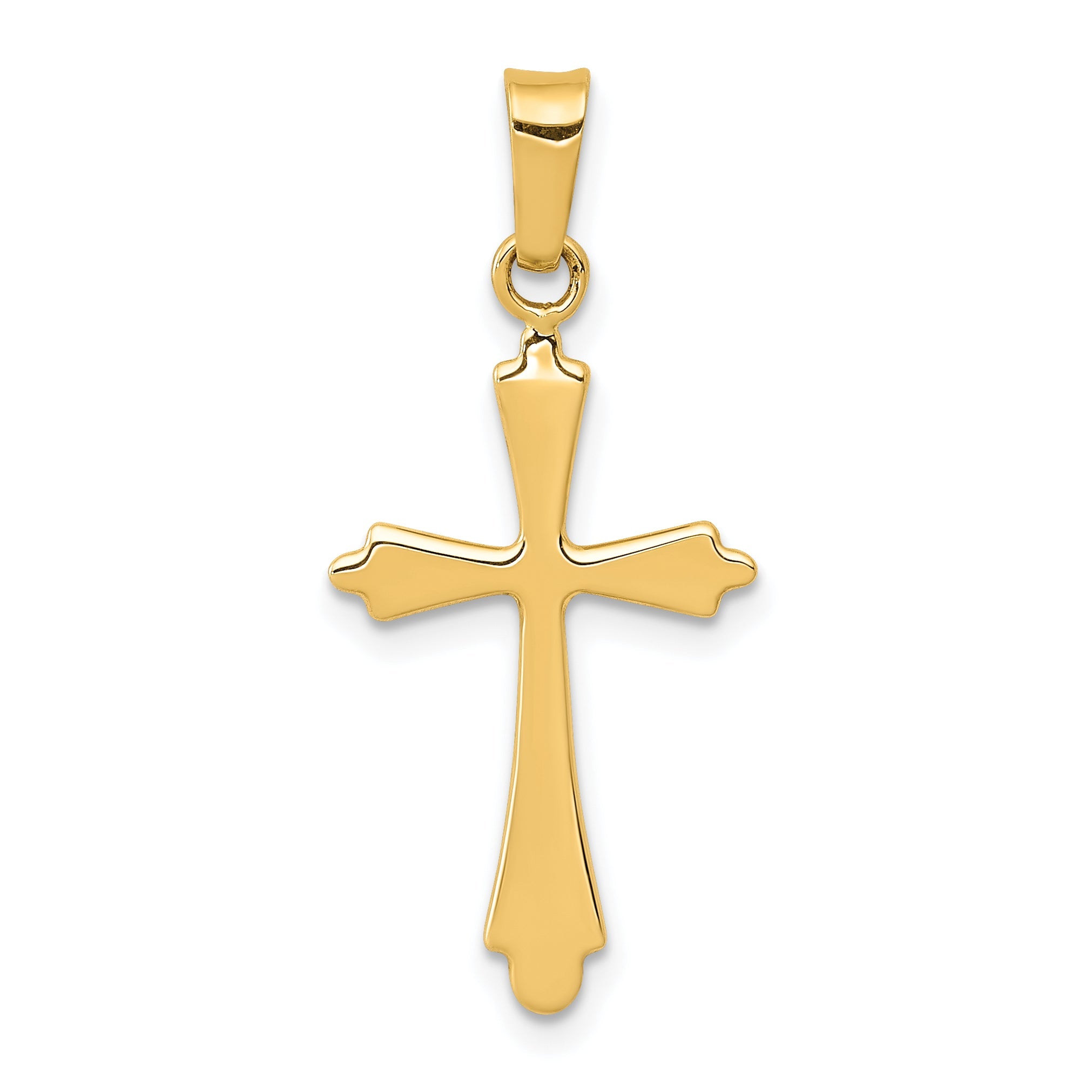 14k Yellow Gold 14k Polished Cross Pendant