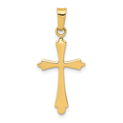 14k Yellow Gold 14k Polished Cross Pendant