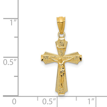 14k Yellow Gold 14k Gold Polished Small Passion Crucifix Pendant