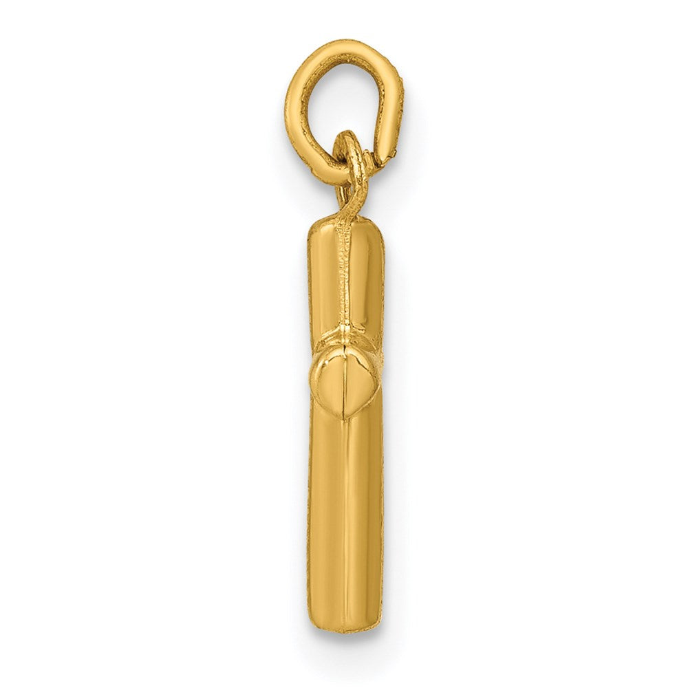 14K Yellow Gold Polished Cross Pendant
