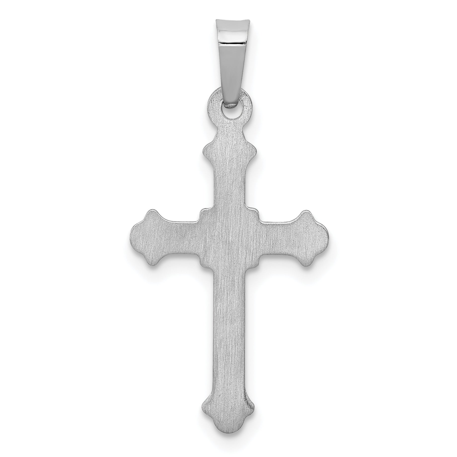 14k White Gold 14k White Gold Polished Cross Pendant