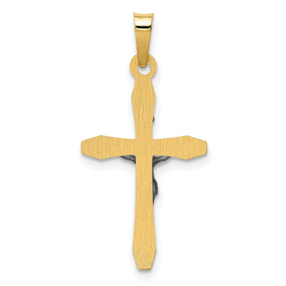 14k Two-tone 14k Two-tone Polished INRI Crucifix Pendant