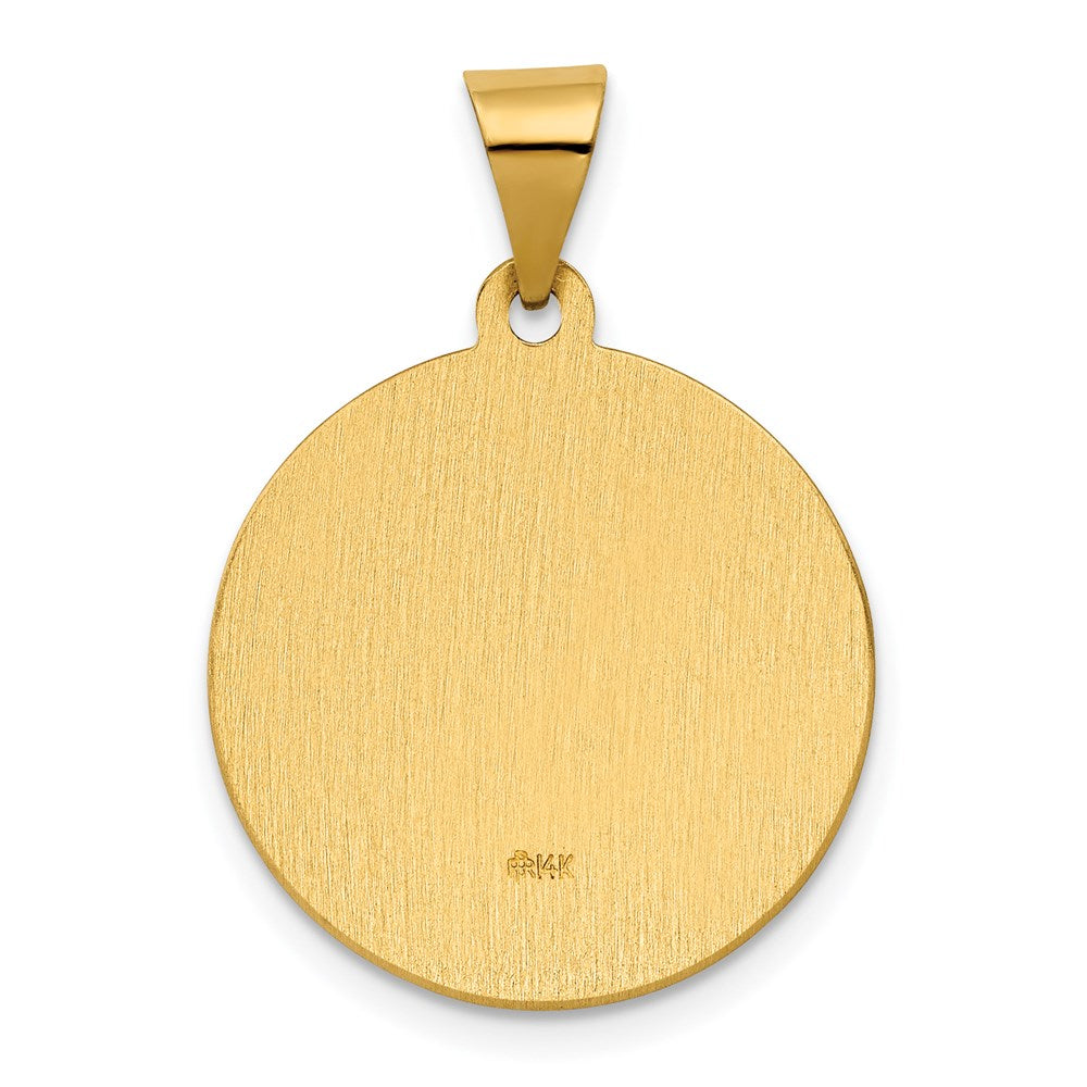 14k Yellow Gold 14K Polished / Satin St. Rita Hollow Medal Pendant