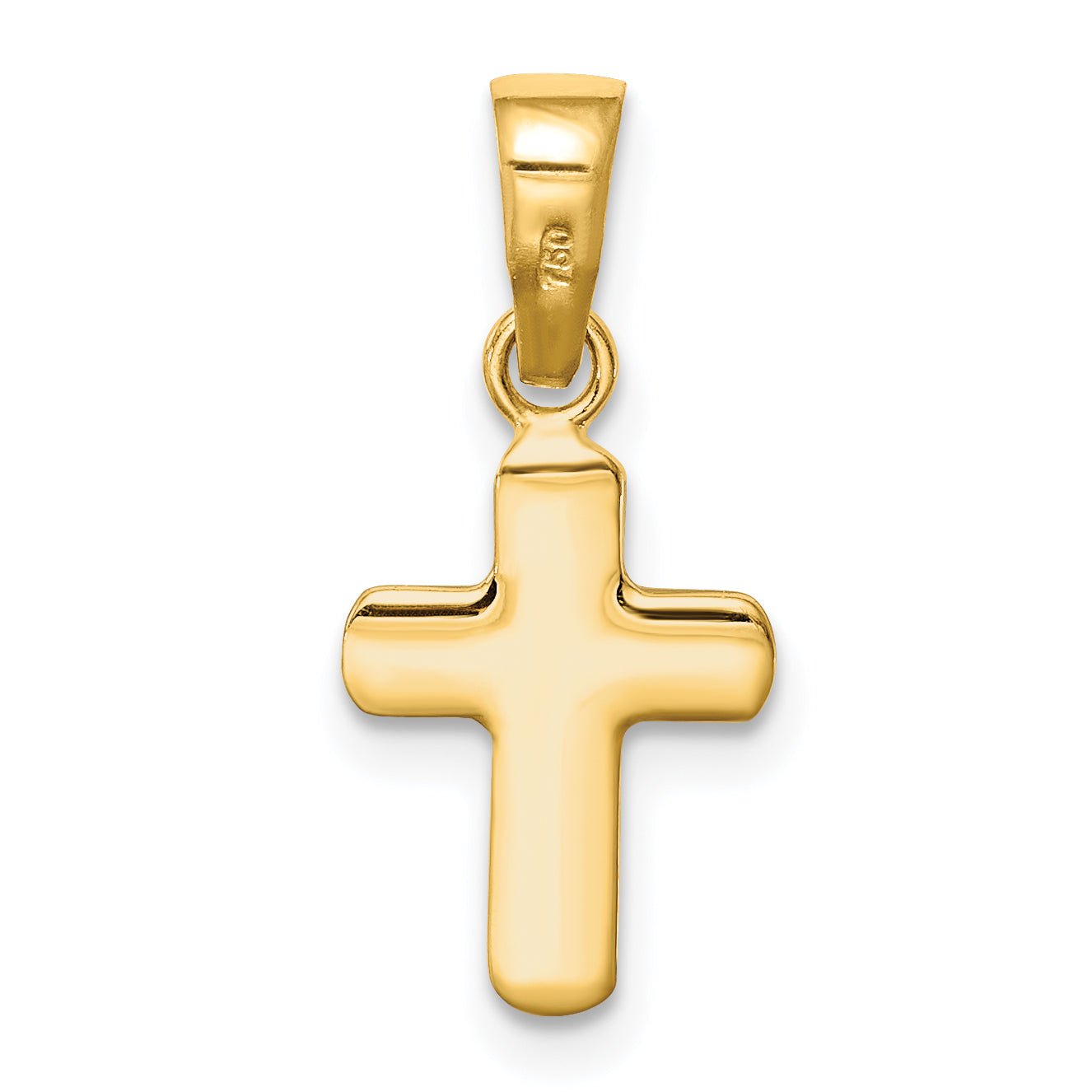 14k Yellow Gold 14k Polished Hollow Latin Cross Pendant