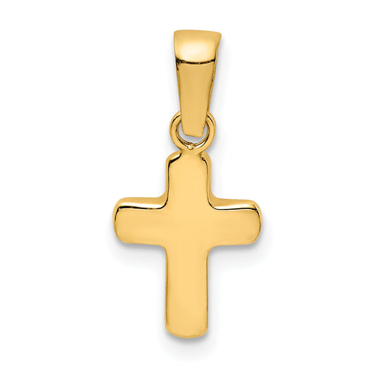 14k Yellow Gold 14k Polished Hollow Latin Cross Pendant