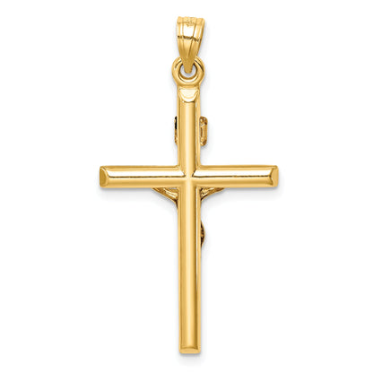 14k Yellow Gold 14k Hollow Crucifix Pendant