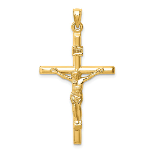 14k Yellow Gold 14k Hollow Crucifix Pendant