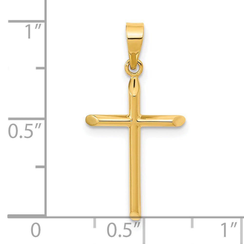14k Yellow Gold 14K Polished Cross Pendant